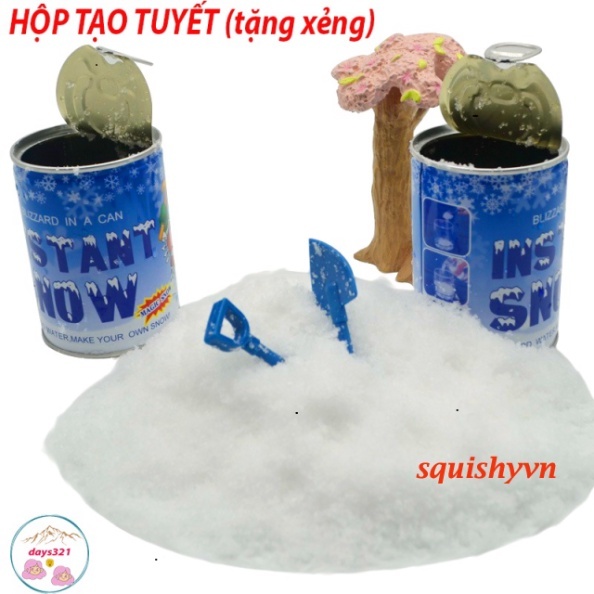 (mới về) Hộp tạo tuyết gói tạo tuyết nhân tạo, vật liệu làm slime mây