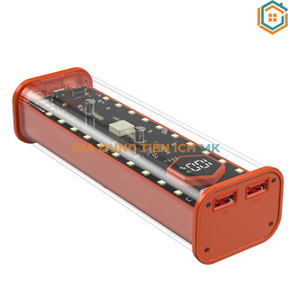 Vỏ box sạc dự phòng 4 cell 21700 có lò xo (BQ-S21PD) sạc nhanh 22.5W (Không có pin)
