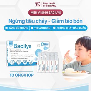 Men vi sinh cho bé Bacilys – Giúp ăn ngon, giảm táo bón, tiêu hoá khoẻ | Vị ngọt dễ uống