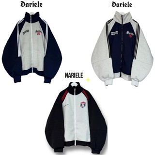 BingBing - Áo Khoác Nỉ Sweater NARIELLE COLLECTION 3 Sọc Cổ Cao Unisex Form Rộng Hot Trend 2025