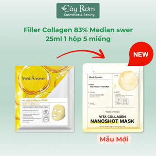 Mặt nạ thạch vàng Filler Collagen 83% Medianswer 25ml 1 hộp 5 miếng dưỡng da | Cây Rơm Cosmetics