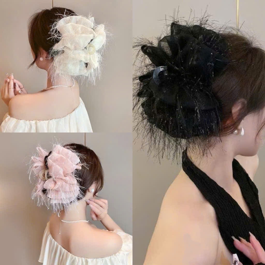 Kẹp tóc sợi tua rua Đồ xinh Vân Lee MS086 cho tóc xinh kết hợp