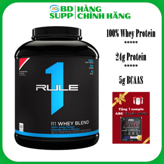 [Kèm Quà] Rule 1 R1 Whey Protein Blend 2.2kg (65-68 Lần Dùng), Hỗ Trợ Phục Hồi Và Phát Triển Cơ Bắp