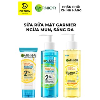 Sữa Rửa Mặt Garnier Ngừa Mụn & Sáng Da Garnier Bright Complete Anti-Acne Foam 100ml / 120ml- Dr Thêm