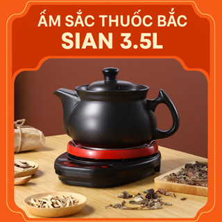 Ấm Sắc Thuốc Bằng Điện 3.5L Thông Minh Tự Động Sắc – Hẹn Giờ, Giữ Ấm, Nấu Cháo, Hầm Canh – Gốm Cao Cấp