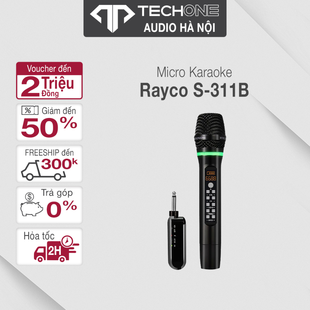 Micro không dây Rayco S311B-bảo hành 12 tháng hàng chính hãng 100%