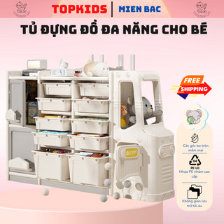 Tủ Nhựa Đựng Đồ Cho Bé, Kệ Đựng Đồ Chơi Nhiều Ngăn, Nhựa HDPE An Toàn