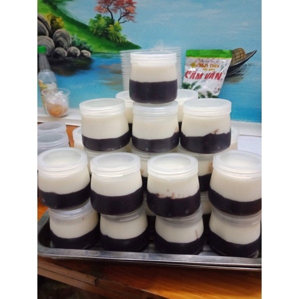 (Hoả Tốc HN) COMBO 20 HŨ Nhựa Đựng Sữa Chua loại 100ml 120ml 160ml dày dặn