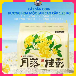 [Hỏa tốc] Cát sắn Odin Hương Mộc Lan & Hoa Quế 1.25 Kg Không bụi, Không bết đáy, Siêu thơm, Siêu Vón