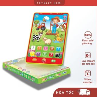 Đồ Chơi Máy Tính Bảng Mini - Đồ Chơi DUKA Bé Làm Quen Với Nông Trại - Âm Thanh - Học Chữ - Nhựa An Toàn Cho Bé DK81323