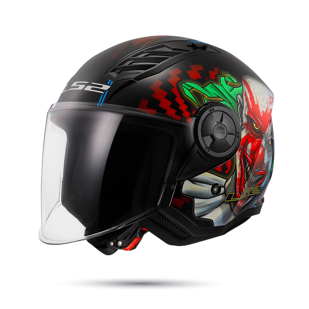 Mũ Bảo Hiểm 3/4 LS2 OF616 Airflow II Màu Tem Chuẩn ECE22.06 Có Kính Đi Xe Máy Mô Tô PKL