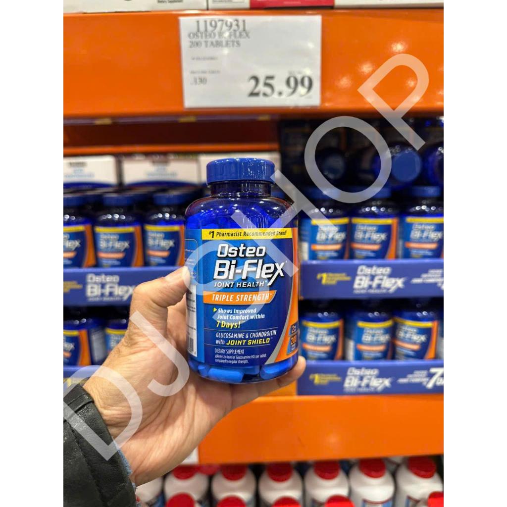 [DJ SHOP] DATE 2027 Viên Uống Hỗ Trợ Xương Khớp Osteo Bi-Flex Triple Strength Joint Health 200v Mỹ