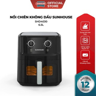 Nồi Chiên Không Dầu 6.5L Sunhouse SHD4030 - Cửa Sổ Khoang Chiên Trong Suốt - Bảo Hành 12 Tháng