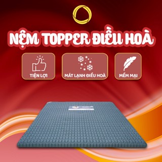 Topper Điều Hòa Cooling – Memory Foam Êm, Giảm Nóng – Topper Á Châu Chính Hãng