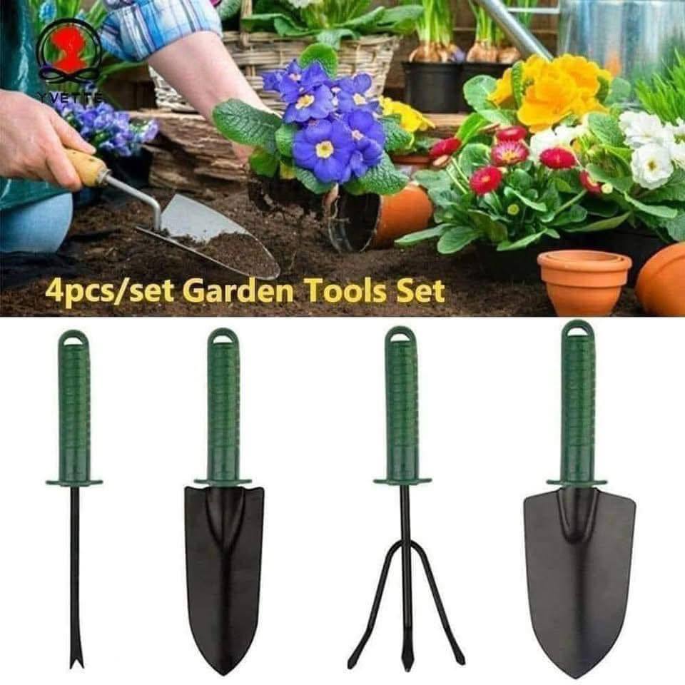Bộ 3 Món Dụng Cụ Làm Vườn To (Xẻng Làm Vườn - Xới Đất - Cào Đất)