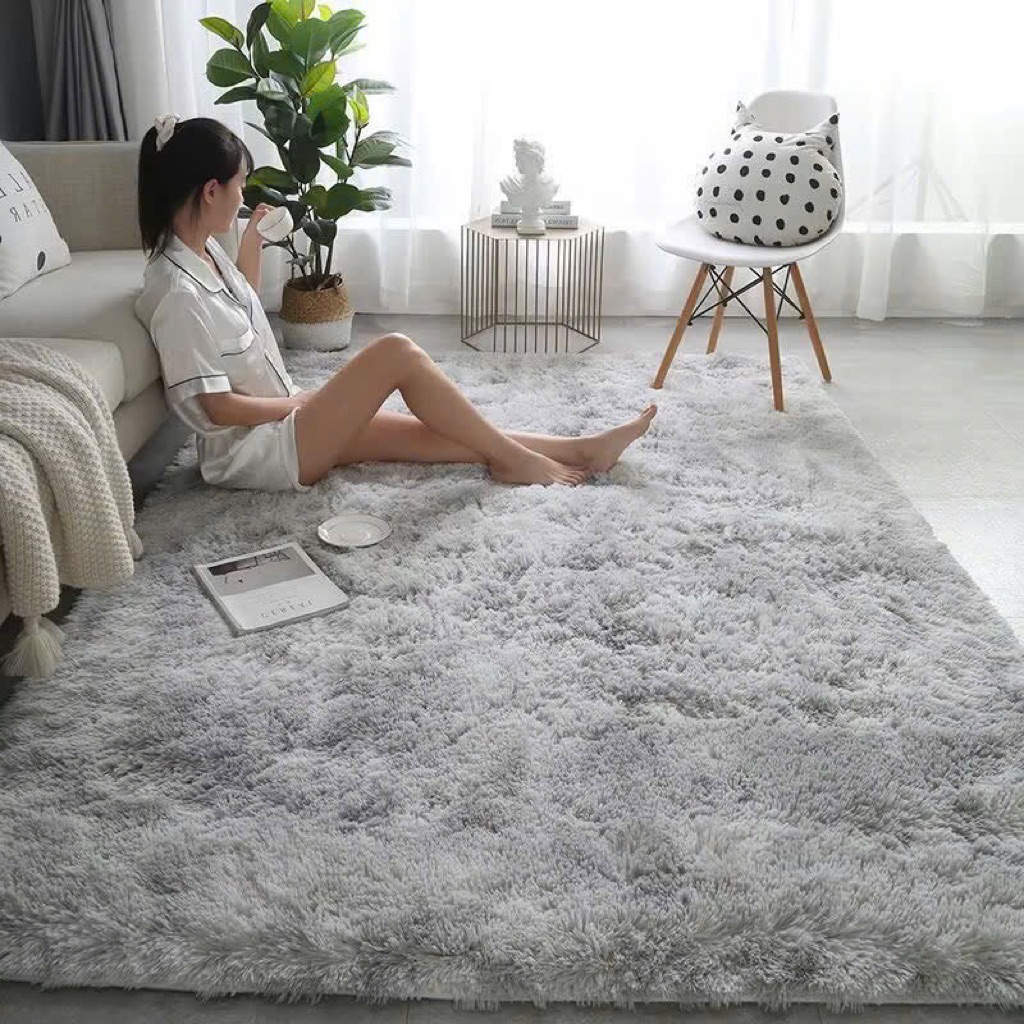 [FREESHIP] Thảm Lông Mịn Hizun Trải Sàn Decor Trang Trí Phòng Khách,Phòng Ngủ Đủ Size 50cmx1m6, 1mx1