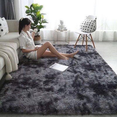[HOẢ TỐC ] Thảm Lông Trải Sàn Hizun Màu Loang Kích Thước 1m6x2m