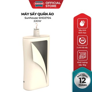 Máy Sấy Quần Áo Mini Sunhouse SHD2704 - Thiết Kế Gấp Gọn Tiết Kiệm Diện Tích, Mang Đi Du Lịch