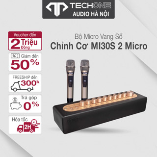 Bộ Micro ACNOS Vang số chỉnh cơ Mi30s Ver 2 + chống lăn+ 2 micro - Hàng chính hãng Bảo Hành 12 Tháng Bản 2024
