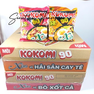  Combo 2 Thùng Mì Kokomi 90 Xào Vị Hải Sản Cay Tê  Bò Xốt Cà  30 Gói x 95G  