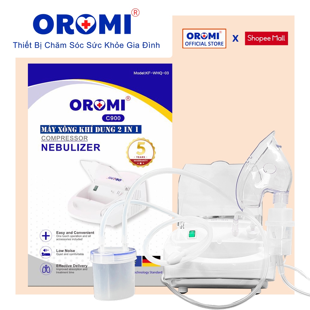 Máy xông khí dung và hút mũi OROMI C900 - DÒNG MÁY CHUYÊN XÔNG
