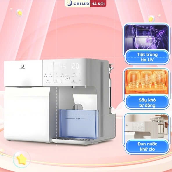 Máy tiệt trùng UV đa năng Chilux U3 - Tích hợp chung chức năng tiệt trùng, sấy khô và bảo quản 24h