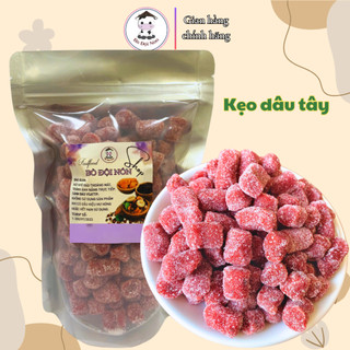  500Gr Kẹo Dâu Tây Đà Lạt Bò Đội Nón 