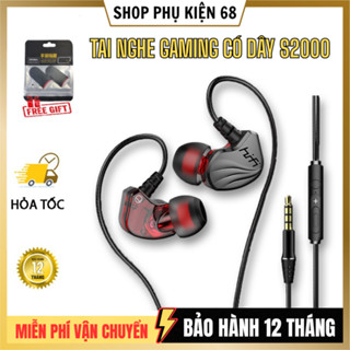 Tai Nghe Nhét Tai HiFi S2000 Pro Super Bass Chống Ồn Cực Tốt, Âm Thanh Khủng, Chơi Game Ngon
