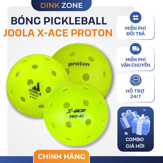 Combo 1,3,5 bóng pickleball chính hãng Joola X-ace Proton chuẩn thi đấu outdoor siêu bền
