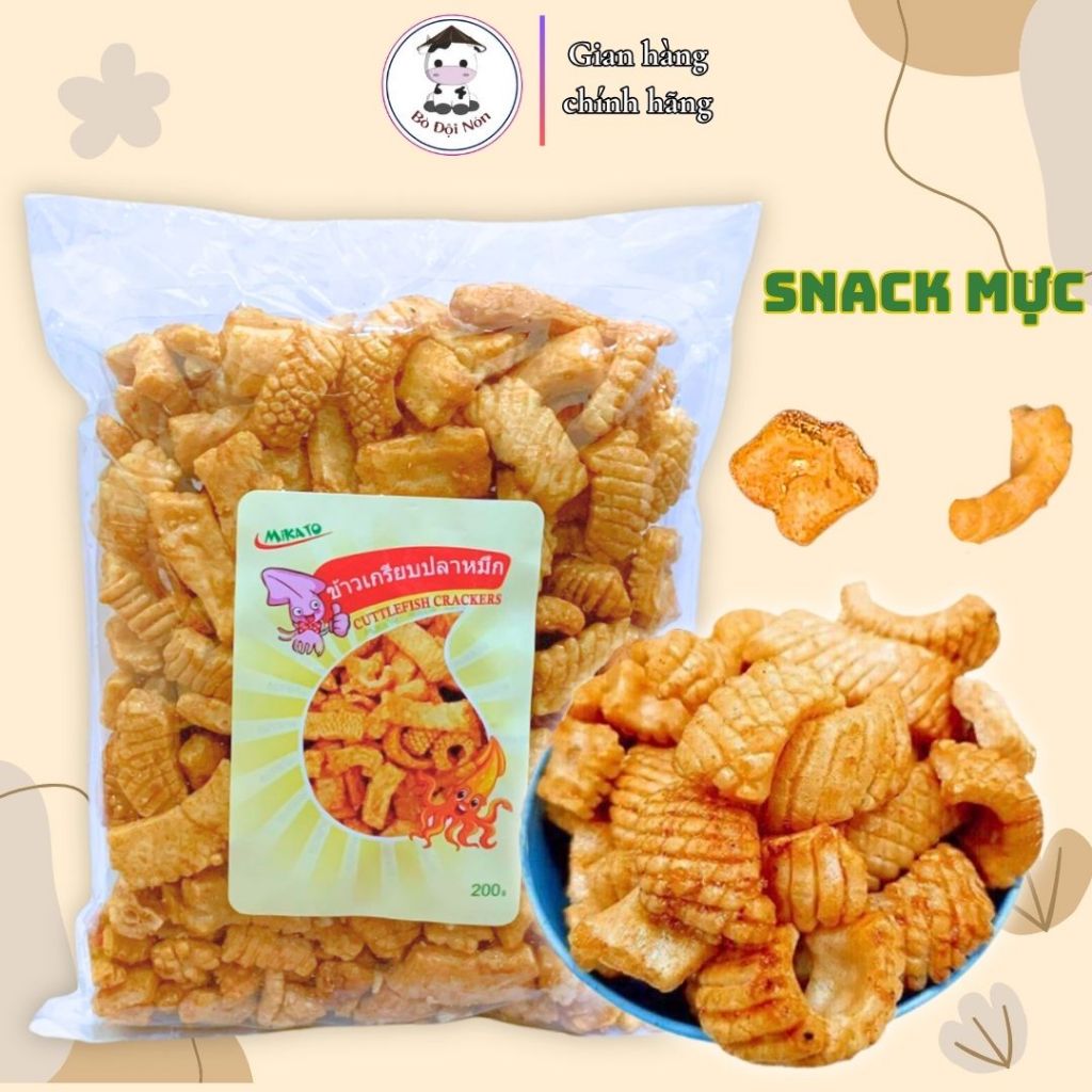 200Gr Snack Mực Thái Lan Giòn Rụm
