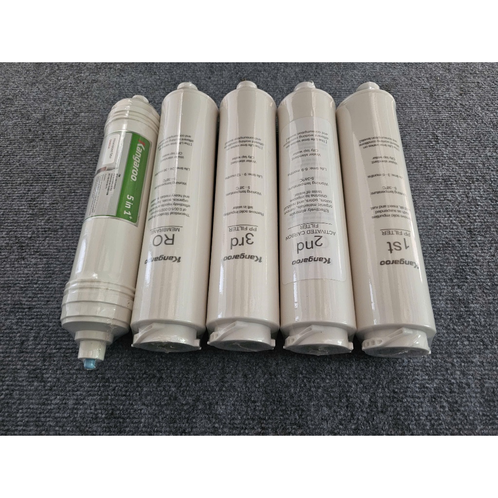 Lõi Lọc 1,2,3,4,5 Kangaroo thay cho máy để bàn ion kiềm: KG100HU, Kg100HU+, Kg100EED, Kg100MED...
