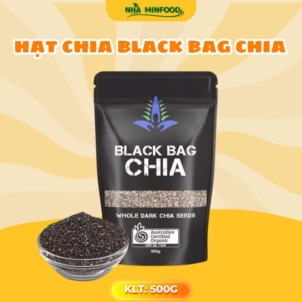 Hạt chia đen Úc Black Bag Chia 500g