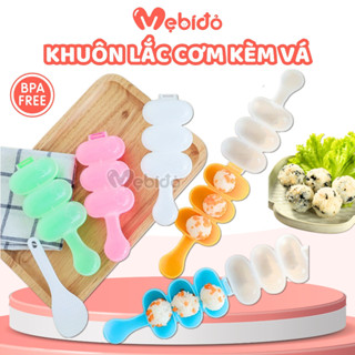 Khuôn Lắc Cơm Làm Bento Cơm Nắm Xuất Nhật Kèm Vá Có Hộp Cho Bé