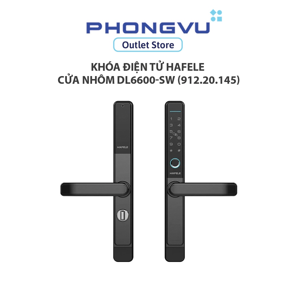 Khóa điện tử Hafele cửa nhôm DL6600-SW (912.20.145) - Bảo hành 24 tháng