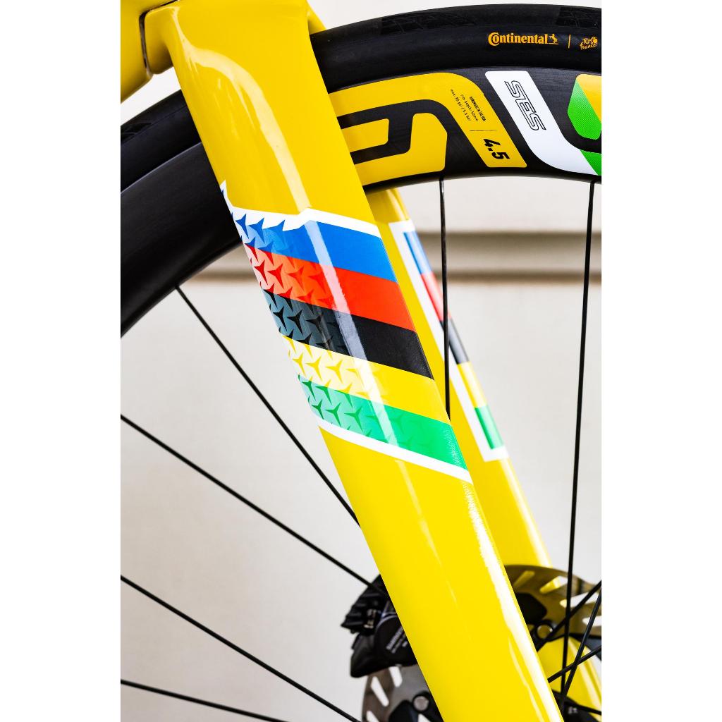 tem decal dán phuộc xe đạp road mẫu world cup l cheetahdecals.com