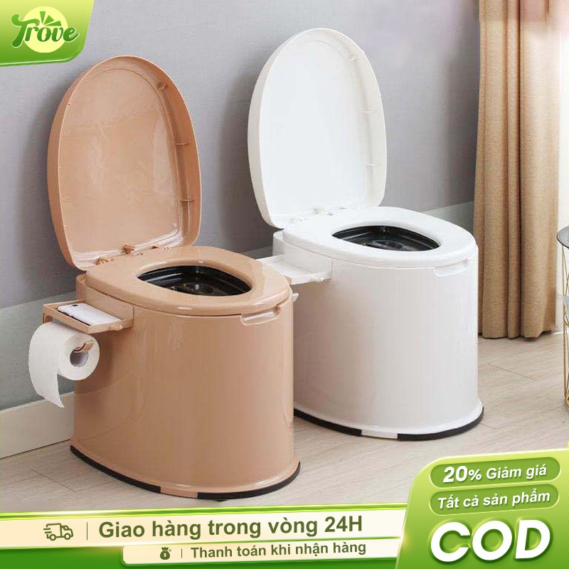 Trove Bồn cầu di động đa năng gioăng su chống trượt Bô vệ sinh trong nhà cho người già bà bầu trẻ