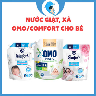 Nước giặt xả quần áo Omo & Comfort dịu êm cho bé dung tích 1.7L/3L/3.6KG MECAHEO