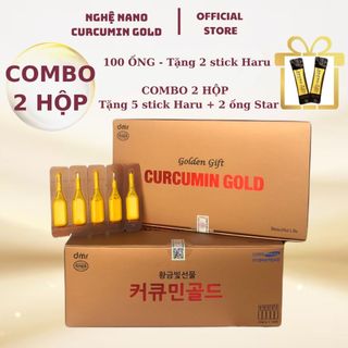  Combo 2 Hộp Tinh Chất Nghệ Nano Curcumin Gold Hàn Quốc Hỗ Trợ Làm Đẹp Tăng Cường Sức Đề Kháng 