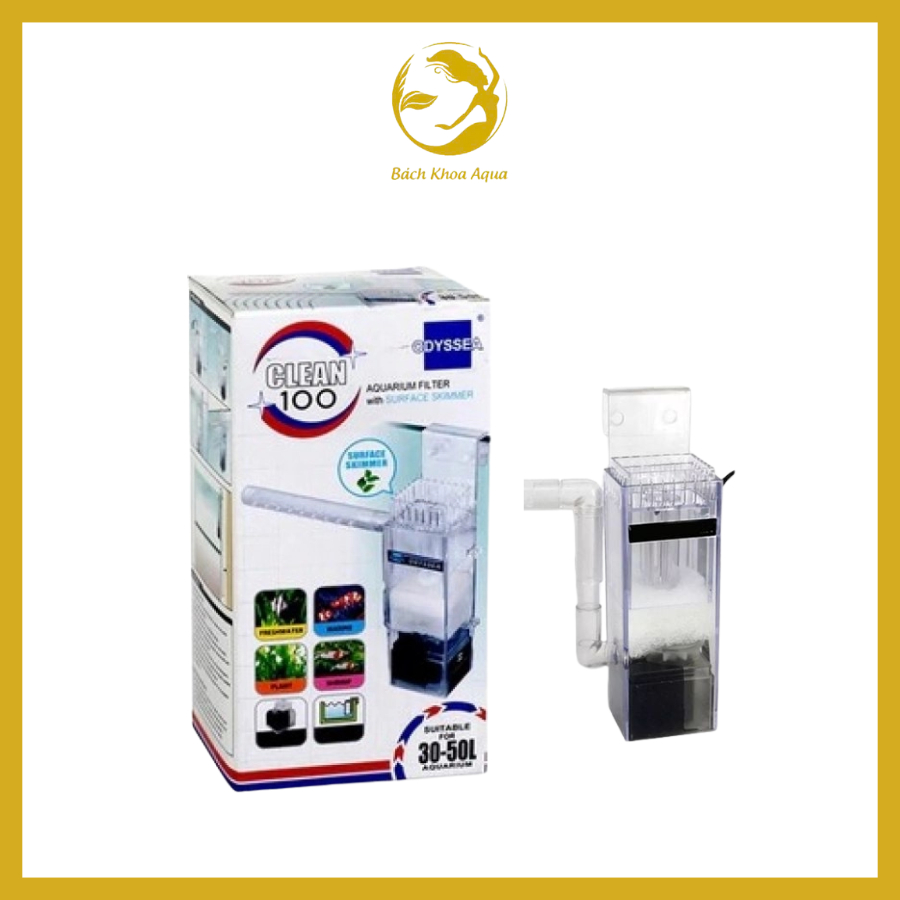 Lọc váng Clean 100 - Odyssea (lọc mặt) cho bể thủy sinh nhỏ và vừa