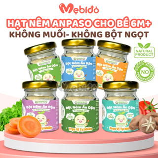 Hạt Nêm Rau Củ Anpaso Gia Vị Ăn Dặm Cho Bé Vị Rau Củ Nấm Hương Măng Tây Rong Biển Cà Rốt - Shop Mẹ Bí Đỏ
