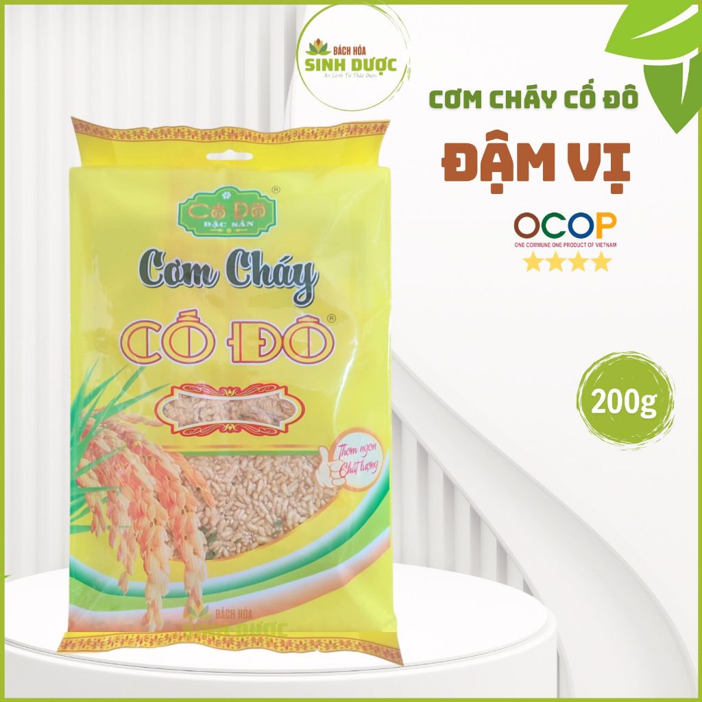 (ĐẶC SẢN) Cơm cháy Cố Đô 200g - Đặc sản Ninh Bình OCOP 4 SAO( Ròn Tan, Đậm Đà)