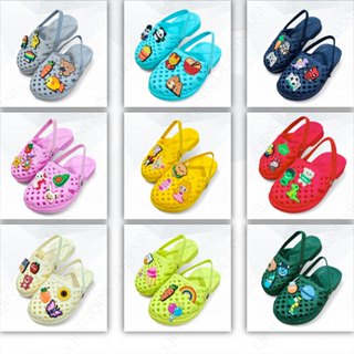  Dép tổ ong bít đầu kèm Sticker có quai cho bé dép tập đi siêu nhẹ - Nhiều màu - Hàng Chính Hãng 