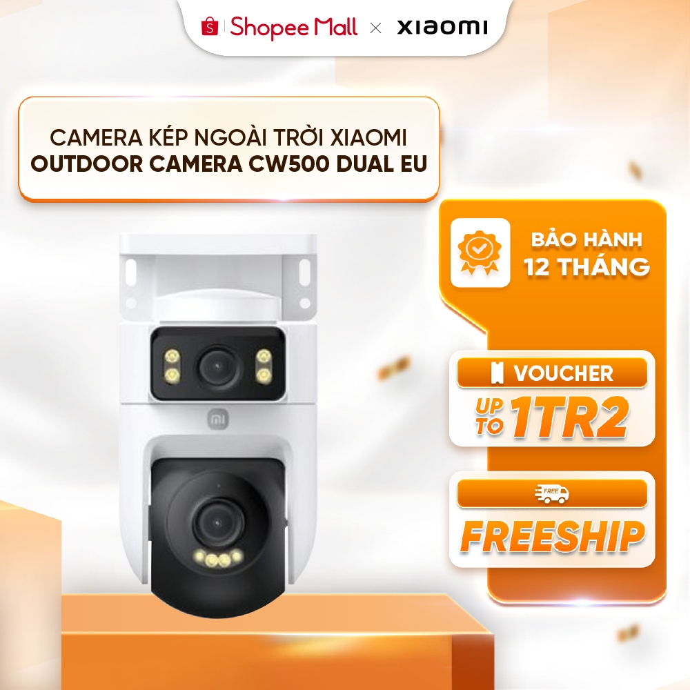 Camera Kép Ngoài Trời Xiaomi Outdoor Camera CW500 Dual 2,5K | 4MP | Phát hiện AI | Wi-Fi 6 băng tần 