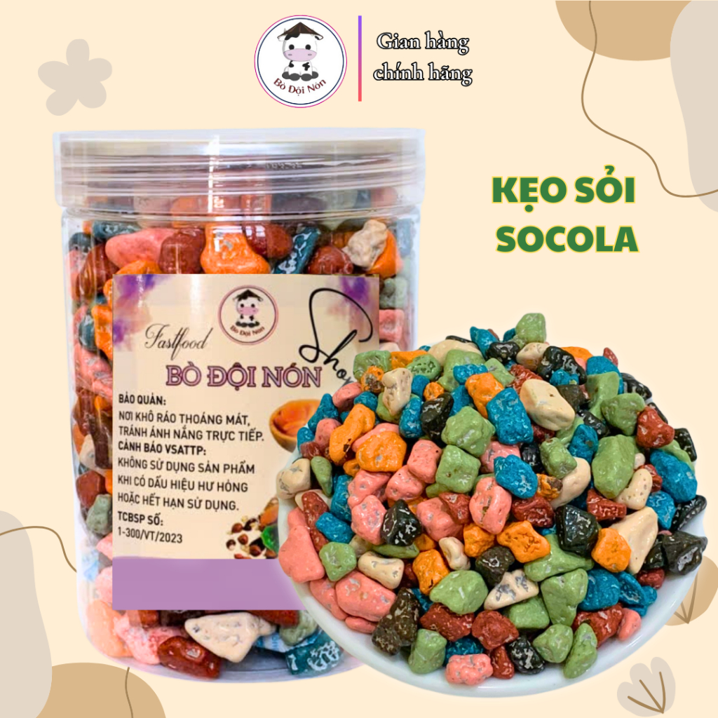 500Gr Kẹo Socola Sỏi Bò Đội Nón