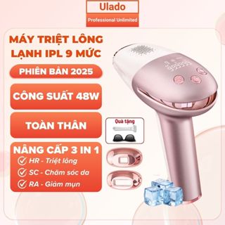 Máy Triệt Lông Lạnh Cầm Tay IPL Tẩy Lông Toàn Thân 9 Cấp Độ Triệt Lông Không Gây Đau Rát Trẻ Hóa Da 