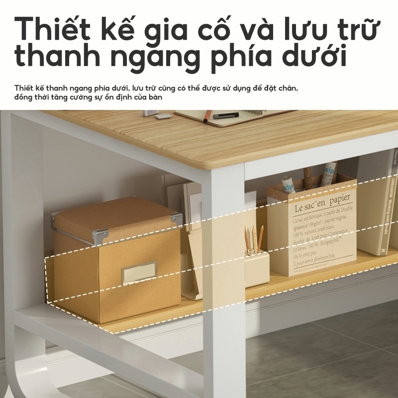 HUHU bàn làm việc máy tính hiện đại kèm tủ lưu trữ đa năng phù hợp văn phòng và phòng học | BigBuy360 - bigbuy360.vn