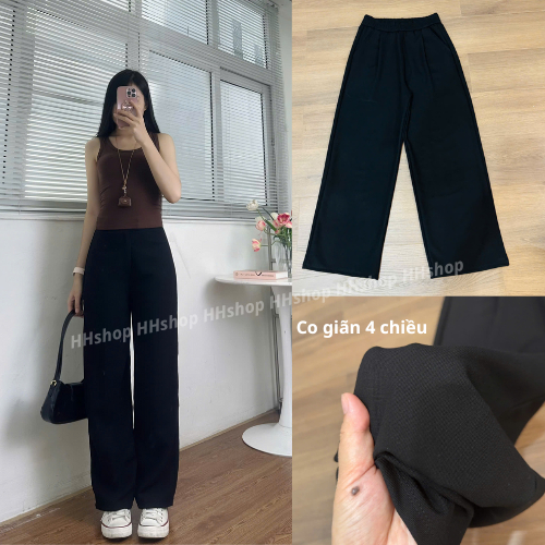 Quần xuông dài 90-95 cm chất umi hạt gạo cao cấp co giãn 4 chiều - hhshop-908