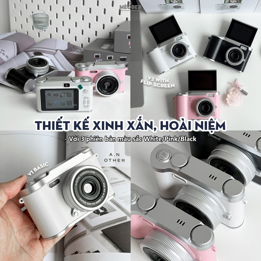 [Tặng thẻ nhớ] Máy ảnh kĩ thuật số digital CCD Play Camera - quay, chụp vintage, nhỏ gọn phong cách Children Y2K by MeoB | BigBuy360 - bigbuy360.vn