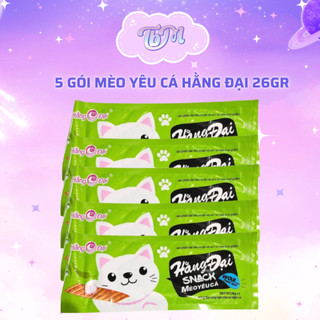 COMBO mèo yêu cá hang dai 26g/gói đồ ăn vặt tuổi thơ