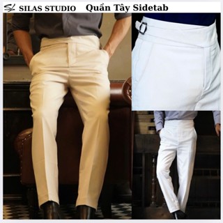 Quần ống côn Silas Sidetab Ver6 Chỉnh Eo Cạp cao chất Kate Mịn Tôn dáng